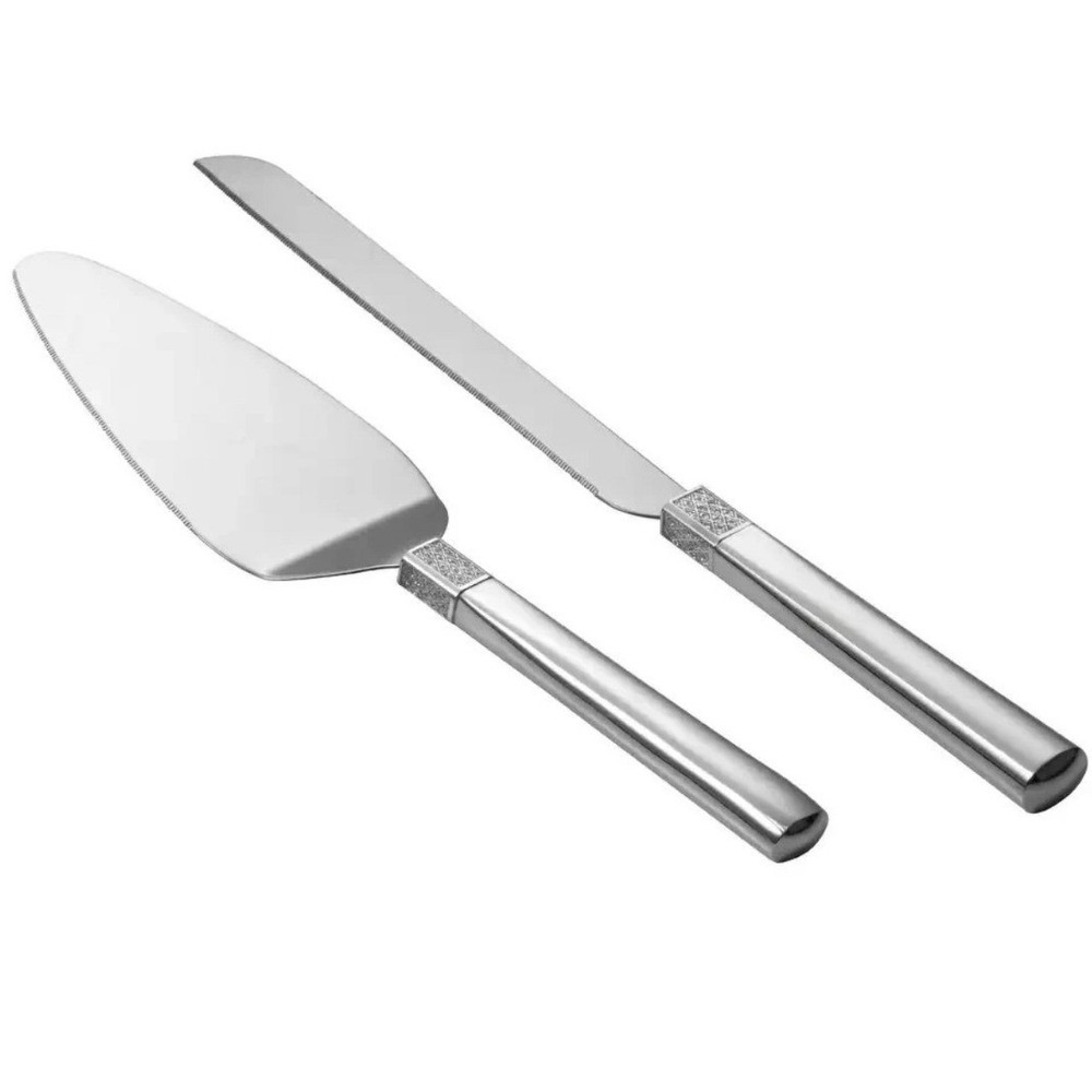 Waterford Lismore Diamond Silver Bridal Knife and Cake Server Set 40002948